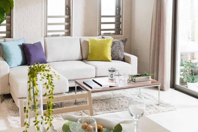 リフォームをしたリビングルーム